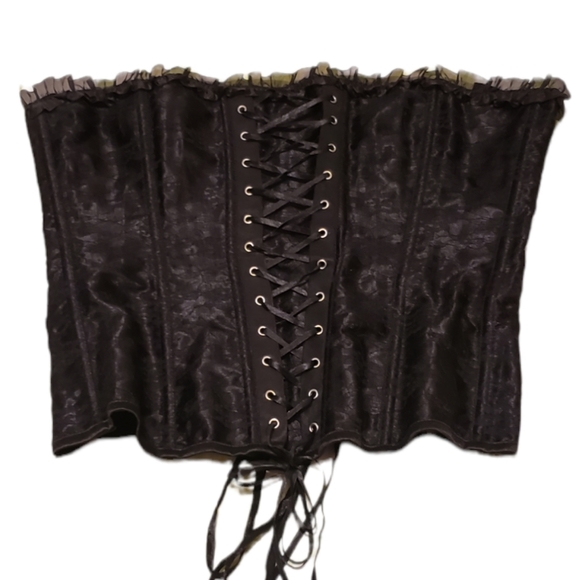 Black lace overlay corset with matching tutu 2xl - Picture 2 of 6